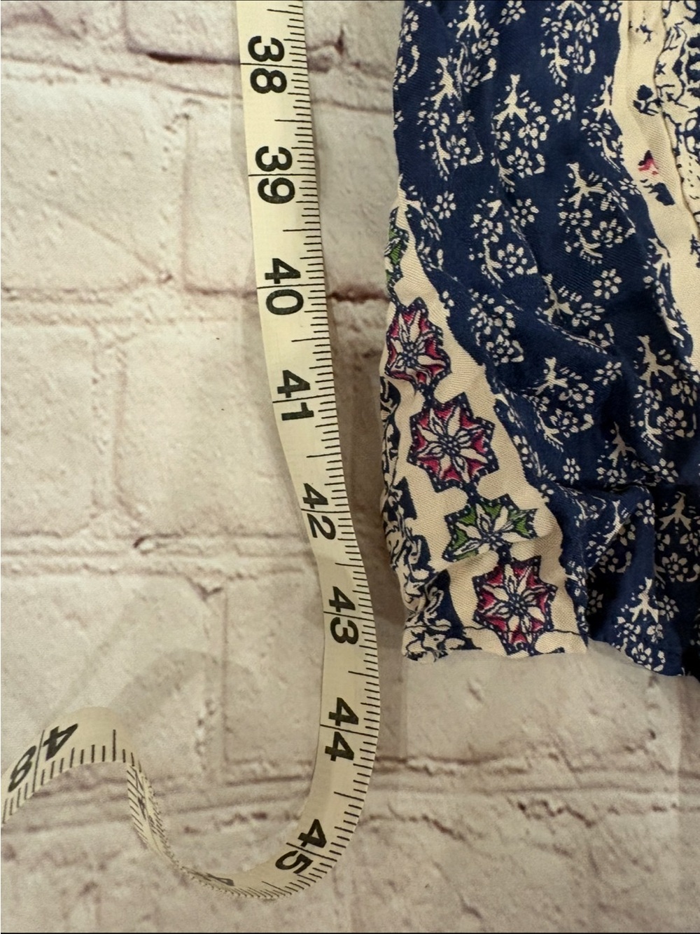 Boho Halter Maxi Dress in Navy and Cream - Picture 7 of 7
